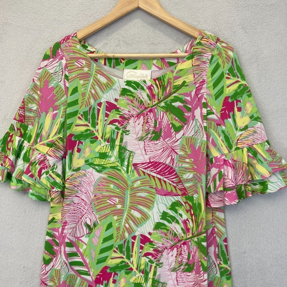 NWT Pappagallo Erika Flutter Sleeve Tropical Shif… - image 6